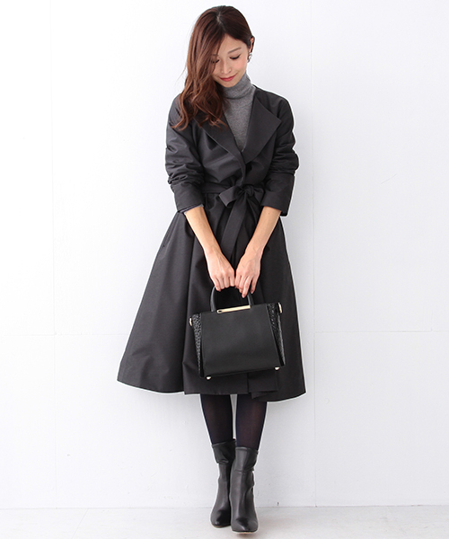 Demi-Luxe BEAMS（デミルクス ビームス）の「Demi-Luxe BEAMS / サイド 型押し 2WAY トートバッグ（トートバッグ・レディース・ブラック・ONE SIZE）」の16枚目の写真