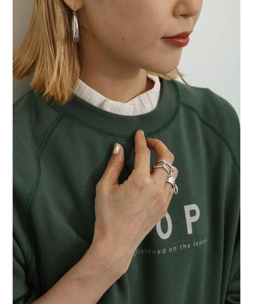 Samansa Mos2 blue(サマンサモスモスブルー)の「ハイネックシアーロンT(Tシャツ/カットソー・レディース・ブラック/キナリ/イエロー・F)」の4枚目の写真