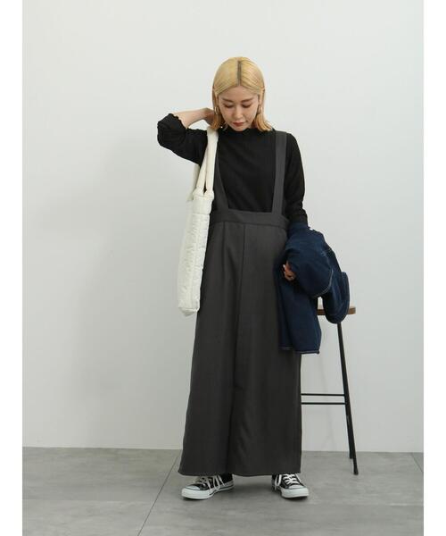 Samansa Mos2 blue(サマンサモスモスブルー)の「ハイネックシアーロンT(Tシャツ/カットソー・レディース・ブラック/キナリ/イエロー・F)」の7枚目の写真