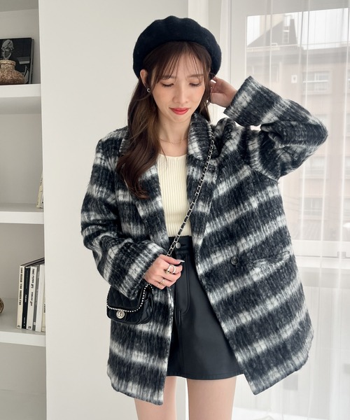 Heather(ヘザー)の「フェルトベレー 987316(ハンチング/ベレー帽・レディース・グレー/ブラック・ONE SIZE)」の15枚目の写真