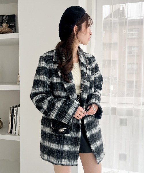 Heather(ヘザー)の「フェルトベレー 987316(ハンチング/ベレー帽・レディース・グレー/ブラック・ONE SIZE)」の16枚目の写真