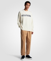   ケーブルモノタイプクルーネックセーター ケーブルモノタイプクルーネックセーター | トミー ヒルフィガー(Tommy