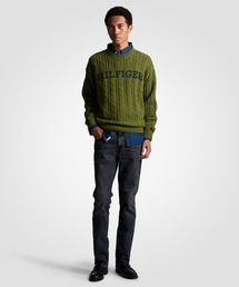 TOMMY HILFIGER（トミーヒルフィガー）の「ケーブルモノタイプクルー