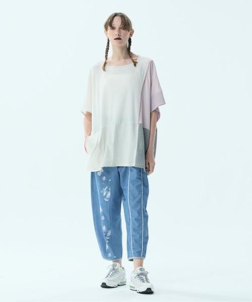 bedsidedrama(ベットサイドドラマ)の「Franken's Relax Pants(デニムパンツ・レディース・サックスブルー・1)」の2枚目の写真