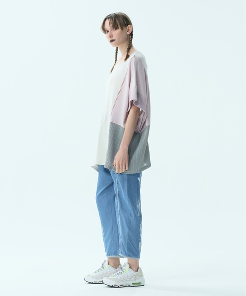 bedsidedrama(ベットサイドドラマ)の「Franken's Relax Pants(デニムパンツ・レディース・サックスブルー・1)」の3枚目の写真