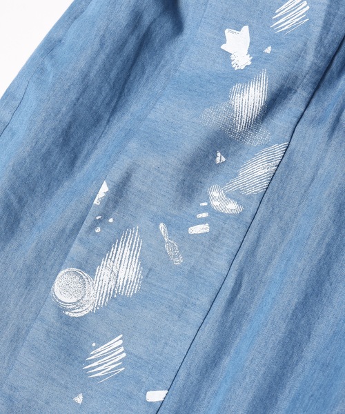 bedsidedrama(ベットサイドドラマ)の「Franken's Relax Pants(デニムパンツ・レディース・サックスブルー・1)」の10枚目の写真
