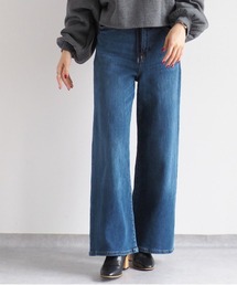 cepo | スフレデニムイージーワイドパンツ　セットアップ可能(デニムパンツ)