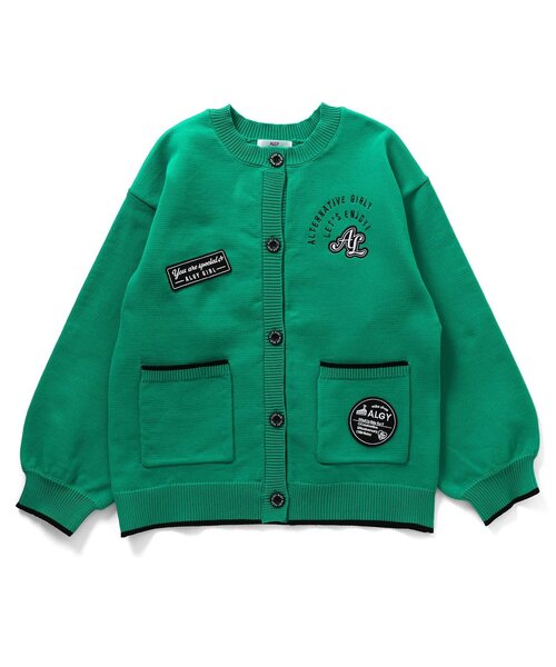 algy（アルジー）の「ALGY10th　ニットカーデ（カーディガン/ボレロ・キッズ・サックスブルー/ブラック/グリーン・XX-SMALL/MEDIUM/SMALL/X-SMALL）」の16枚目の写真