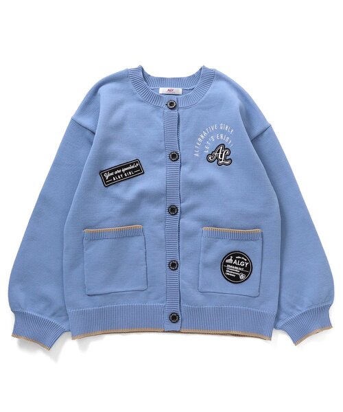algy（アルジー）の「ALGY10th　ニットカーデ（カーディガン/ボレロ・キッズ・サックスブルー/ブラック/グリーン・XX-SMALL/MEDIUM/SMALL/X-SMALL）」の17枚目の写真