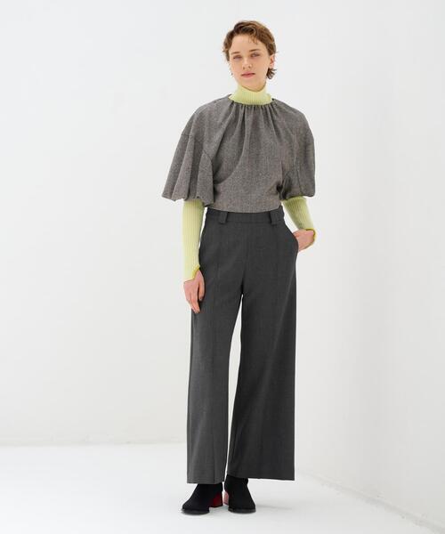 LANVIN en Bleu(ランバンオンブルー)の「バルーンスリーブショートブラウス(シャツ/ブラウス・レディース・ブラック/チャコールグレー・38)」の9枚目の写真