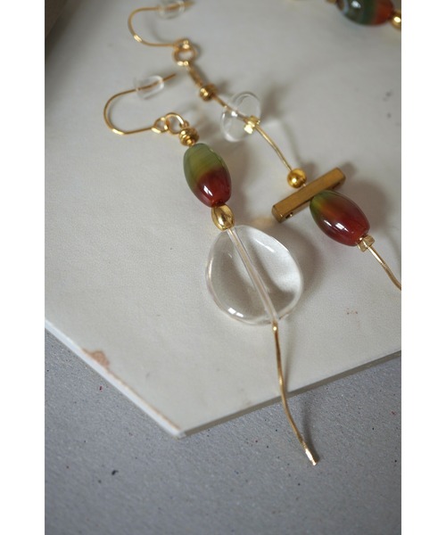 tone(トーン)の「【Agaro】No.373p 天然石 アシンメトリー サージカルステンレスピアス(MA)(ピアス(両耳用)・レディース・その他1/ゴールド/シルバー系その他・FREE)」の9枚目の写真