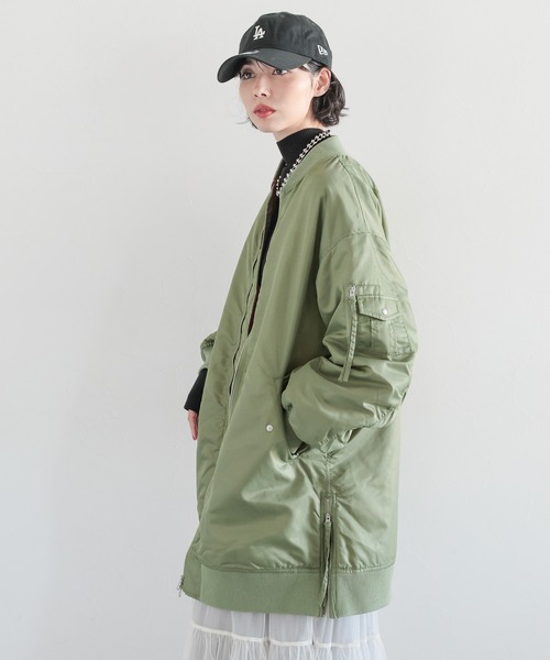 PAGEBOY（ページボーイ）の「ロングMA-1（MA-1・レディース・ブラック/カーキ・FREE）」の19枚目の写真