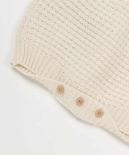 ニットサロペットセットアップ（ロンパース）｜petit main