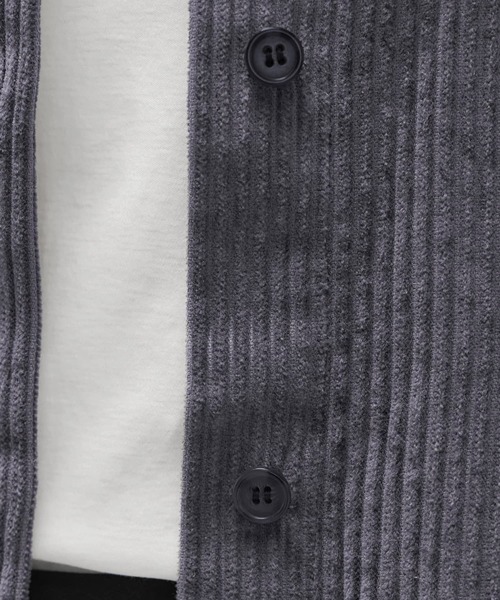 STYLE DELI（スタイルデリ）の「【LUXE】コーデュロイシャツジャケット（その他アウター・レディース・ダークグレー/モカ/ホワイト系その他・FREE）」の22枚目の写真