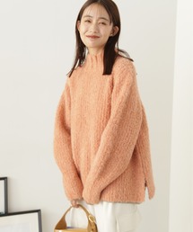 N.（N. Natural Beauty Basic） | ◆ブークレラメ混ハイネックニット(ニット/セーター)