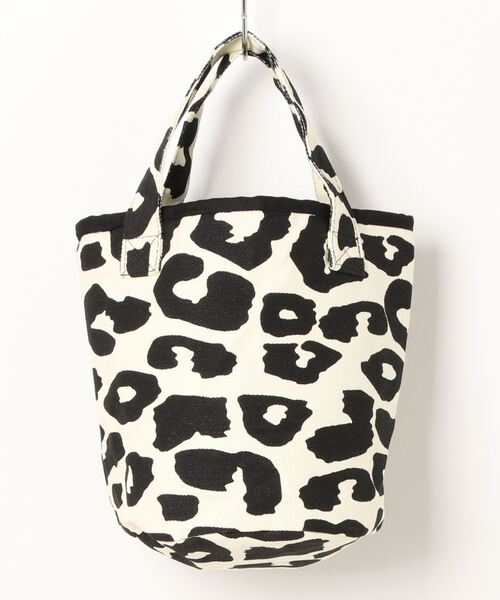 VIBGYOR Women（ヴィブジョー　ウィメン）の「【float】ヒョウ柄 ミニトートバッグ/ハンドバッグ（トートバッグ・レディース・アイボリー・FREE）」の3枚目の写真