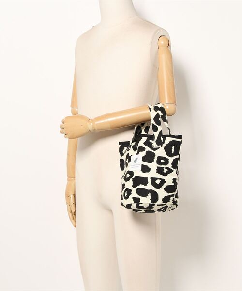 VIBGYOR Women（ヴィブジョー　ウィメン）の「【float】ヒョウ柄 ミニトートバッグ/ハンドバッグ（トートバッグ・レディース・アイボリー・FREE）」の6枚目の写真