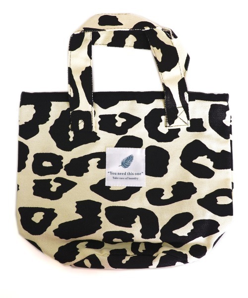 VIBGYOR Women（ヴィブジョー　ウィメン）の「【float】ヒョウ柄 ミニトートバッグ/ハンドバッグ（トートバッグ・レディース・アイボリー・FREE）」の7枚目の写真
