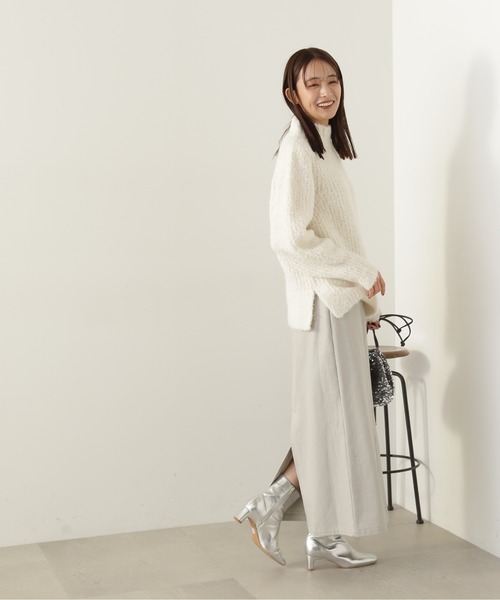 N.(N. Natural Beauty Basic)(エヌエヌナチュラルビューティーベーシック)の「【S Size Line】◆グリッタープリントロングスカート(スカート・レディース・グレー/クリーム・MEDIUM/SMALL)」の8枚目の写真