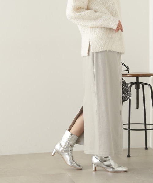 N.(N. Natural Beauty Basic)(エヌエヌナチュラルビューティーベーシック)の「【S Size Line】◆グリッタープリントロングスカート(スカート・レディース・グレー/クリーム・MEDIUM/SMALL)」の9枚目の写真