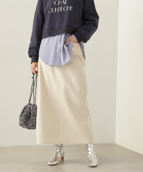 N.(N. Natural Beauty Basic)(エヌエヌナチュラルビューティーベーシック)の「【S Size Line】◆グリッタープリントロングスカート(スカート・レディース・グレー/クリーム・MEDIUM/SMALL)」の12枚目の写真