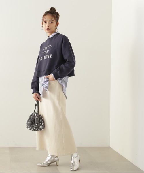 N.(N. Natural Beauty Basic)(エヌエヌナチュラルビューティーベーシック)の「【S Size Line】◆グリッタープリントロングスカート(スカート・レディース・グレー/クリーム・MEDIUM/SMALL)」の15枚目の写真