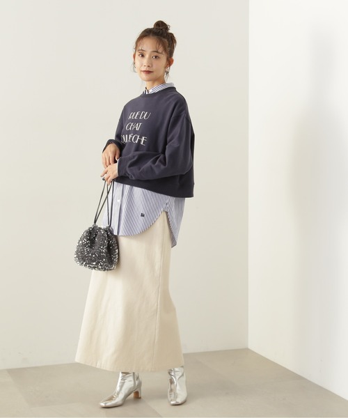 N.(N. Natural Beauty Basic)(エヌエヌナチュラルビューティーベーシック)の「【S Size Line】◆グリッタープリントロングスカート(スカート・レディース・グレー/クリーム・MEDIUM/SMALL)」の17枚目の写真