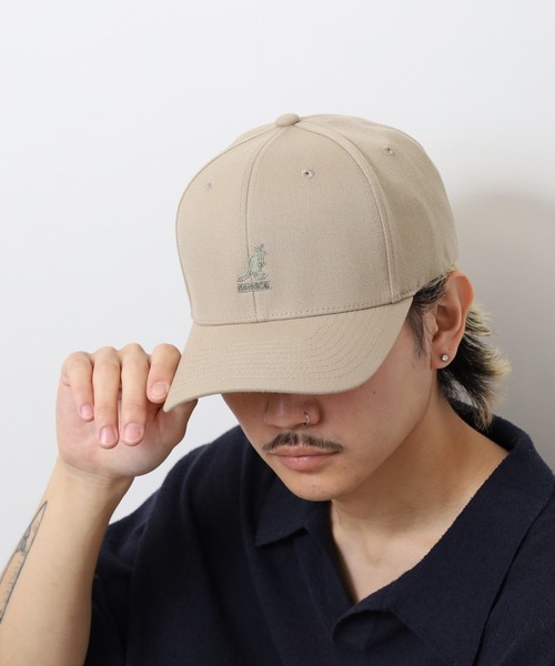 KANGOL（カンゴール）の「KANGOL WOOL FLEXFIT BASEBALL（キャップ・メンズ・ブラック/ベージュ・S/M/L/XL/M/L）」の13枚目の写真