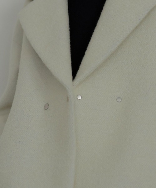 DRESSLAVE(ドレスレイブ)の「B7 / poodle bonding coat(プードルボンディングコート)(ピーコート・レディース・ブラック/ホワイト/チャコールグレー・38)」の15枚目の写真