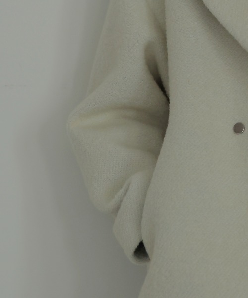 DRESSLAVE(ドレスレイブ)の「B7 / poodle bonding coat(プードルボンディングコート)(ピーコート・レディース・ブラック/ホワイト/チャコールグレー・38)」の9枚目の写真