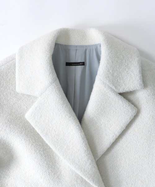 DRESSLAVE(ドレスレイブ)の「B7 / poodle bonding coat(プードルボンディングコート)(ピーコート・レディース・ブラック/ホワイト/チャコールグレー・38)」の4枚目の写真