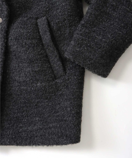 DRESSLAVE(ドレスレイブ)の「B7 / poodle bonding coat(プードルボンディングコート)(ピーコート・レディース・ブラック/ホワイト/チャコールグレー・38)」の21枚目の写真