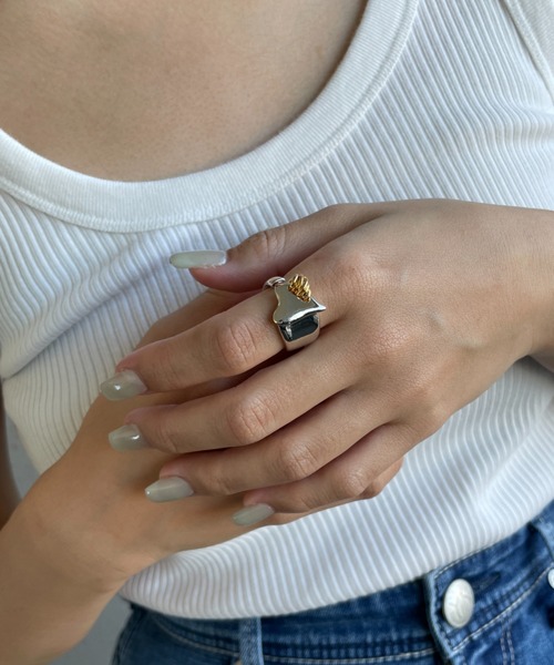 LAPUIS（ラピュイ）の「[LAPUIS/ラピュイ] COIL HEART リング（リング・レディース・マルチ・ONE SIZE）」の6枚目の写真