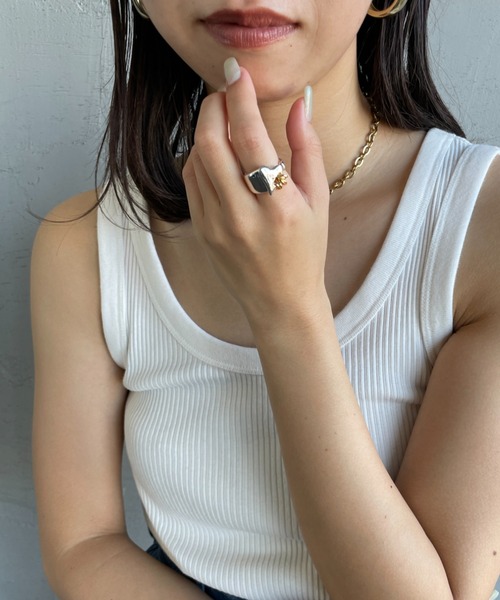 LAPUIS（ラピュイ）の「[LAPUIS/ラピュイ] COIL HEART リング（リング・レディース・マルチ・ONE SIZE）」の4枚目の写真