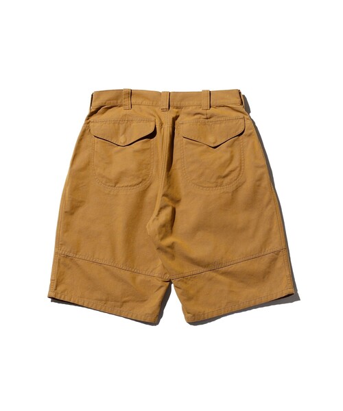 BEAMS PLUS(ビームスプラス)の「BEAMS PLUS / シャンブレー キャンバス ロガー ショーツ(その他パンツ・メンズ・ブラウン/カーキ/その他・S/M/L/XL)」の16枚目の写真