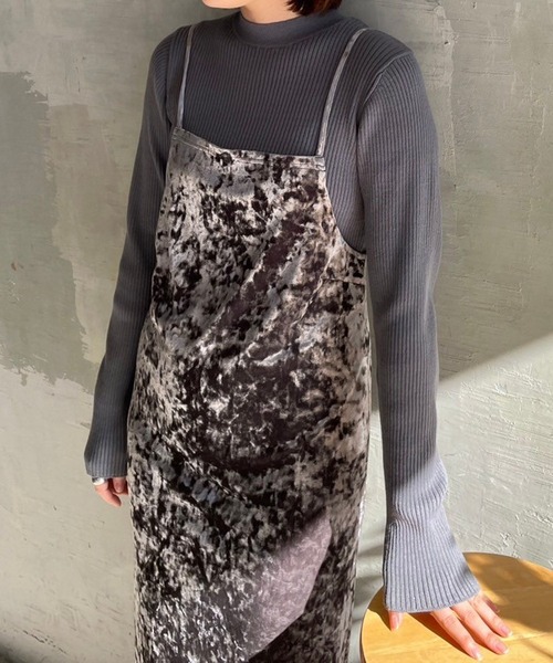 LOWRYS FARM(ローリーズファーム)の「リブニットプルオーバーLS 995339(ニット/セーター・レディース・チャコールグレー/その他/アイボリー/ブラック・FREE)」の3枚目の写真