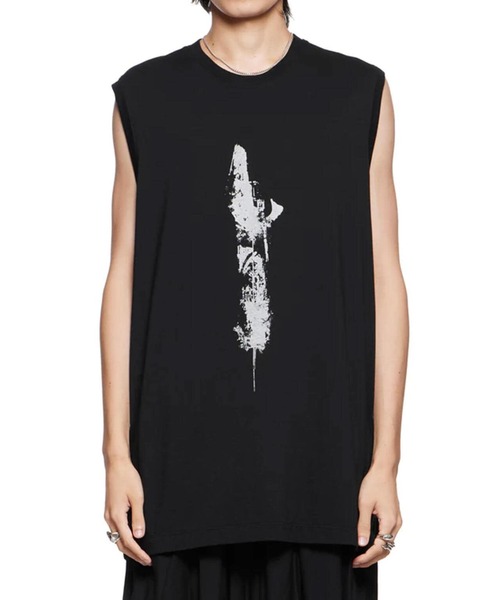 JULIUS（ユリウス）の「JULIUS/ユリウス/コットンモダールジャージーカットソー857CPM3（タンクトップ・メンズ・ブラック・2/3）」の4枚目の写真