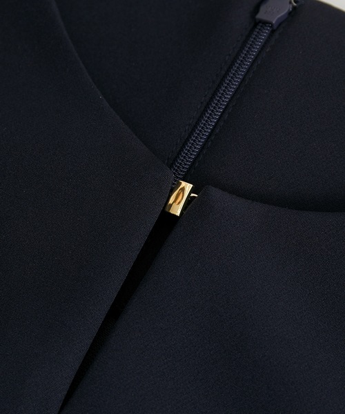 ROPE' PICNIC（ロペピクニック）の「【360°ウルトラストレッチ】セットアップ対応/ペプラムブラウス（シャツ/ブラウス・レディース・イエロー系その他3/ネイビー/ホワイト・38/40）」の4枚目の写真