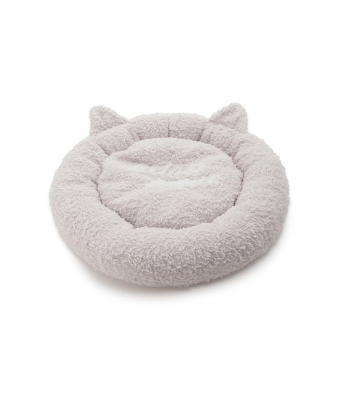 gelato pique(ジェラートピケ)の「【CAT DAY】【CAT&DOG】【販路限定商品】ジェラートフェザーキャットベッド(ペット用クッション/マット・レディース・グレー/ライトベージュ・FREE)」の2枚目の写真