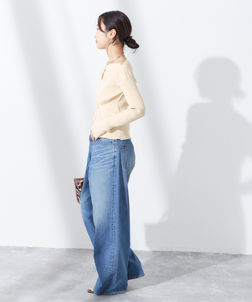 tシャツ JANE SMITH:RIB KNIT CACHECOEUR レディース JANE SMITH / JOHN SMITH（ジェーンスミスジョンスミス）の