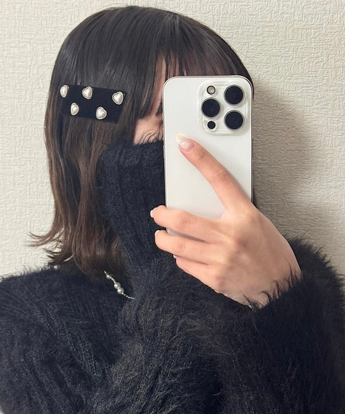 パール付き黒色ヘアピン 2個セット】パール付き黒ヘアピン - メルカリ