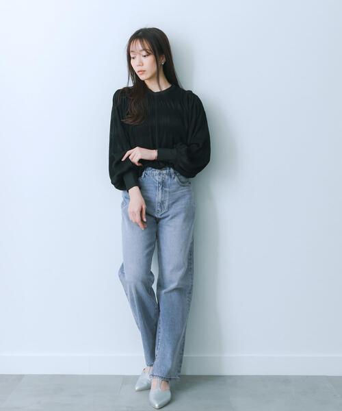 セール】ハイウエストストレートデニム（デニムパンツ）｜HEYUMM