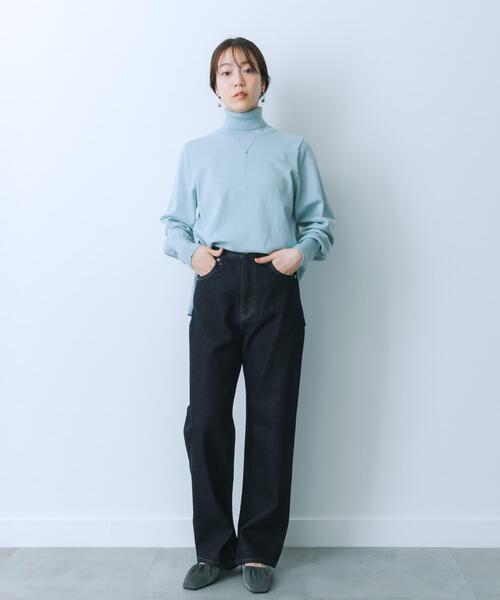 セール】ハイウエストストレートデニム（デニムパンツ）｜HEYUMM