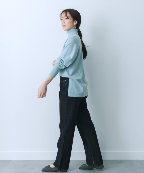 セール】ハイウエストストレートデニム（デニムパンツ）｜HEYUMM