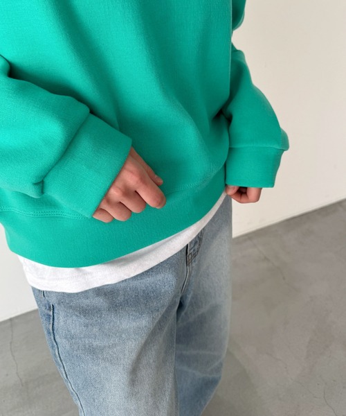 CANAL JEAN（キャナルジーン）の「El mar　ダブルフェイストレーナー（スウェット・レディース・ホワイト/グリーン/ネイビー・ONE SIZE）」の8枚目の写真