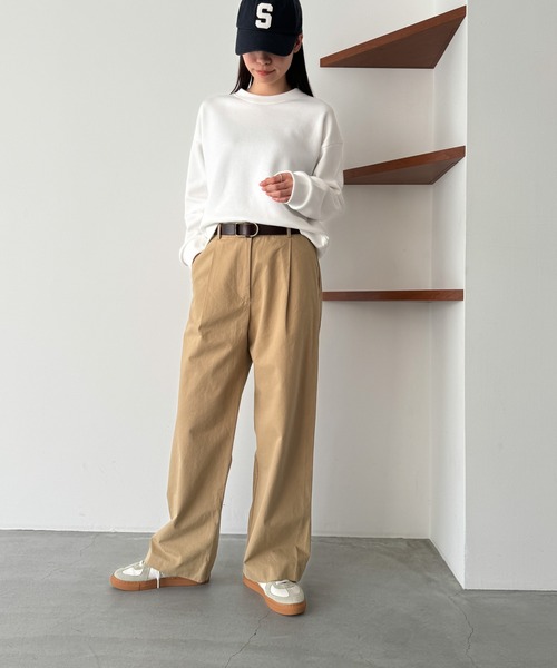 CANAL JEAN（キャナルジーン）の「El mar　ダブルフェイストレーナー（スウェット・レディース・ホワイト/グリーン/ネイビー・ONE SIZE）」の11枚目の写真