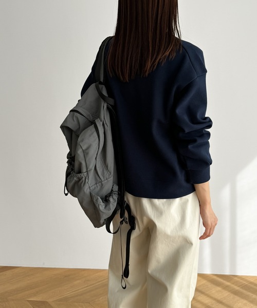 CANAL JEAN（キャナルジーン）の「El mar　ダブルフェイストレーナー（スウェット・レディース・ホワイト/グリーン/ネイビー・ONE SIZE）」の5枚目の写真