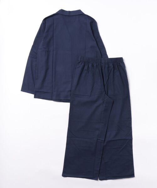 AMOSTYLE BY Triumph（アモスタイルバイトリンプ）の「【やわらかい肌触りの100%コットン素材を使用したパジャマセット】コットンフランネルシャツパジャマ AMSTNW05 Top + BTM60-X JX（ルームウェア/パジャマ・レディース・ブルー/ネイビー・L/M）」の13枚目の写真