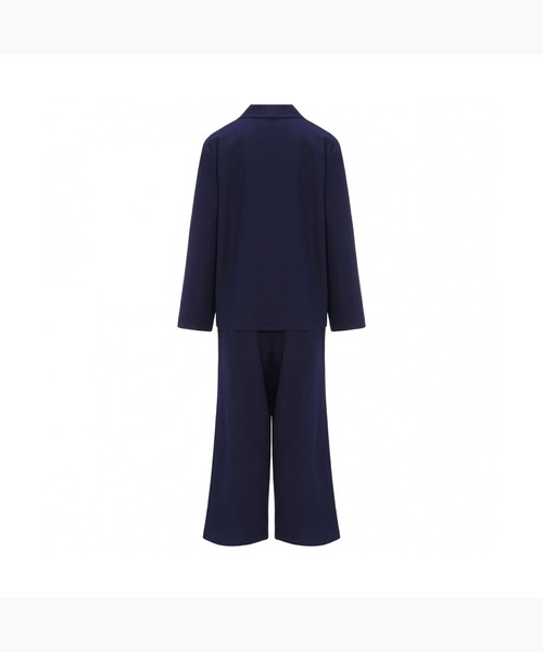 AMOSTYLE BY Triumph（アモスタイルバイトリンプ）の「【やわらかい肌触りの100%コットン素材を使用したパジャマセット】コットンフランネルシャツパジャマ AMSTNW05 Top + BTM60-X JX（ルームウェア/パジャマ・レディース・ブルー/ネイビー・L/M）」の7枚目の写真