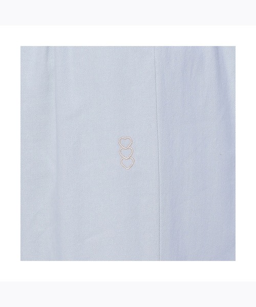 AMOSTYLE BY Triumph（アモスタイルバイトリンプ）の「【やわらかい肌触りの100%コットン素材を使用したパジャマセット】コットンフランネルシャツパジャマ AMSTNW05 Top + BTM60-X JX（ルームウェア/パジャマ・レディース・ブルー/ネイビー・L/M）」の12枚目の写真